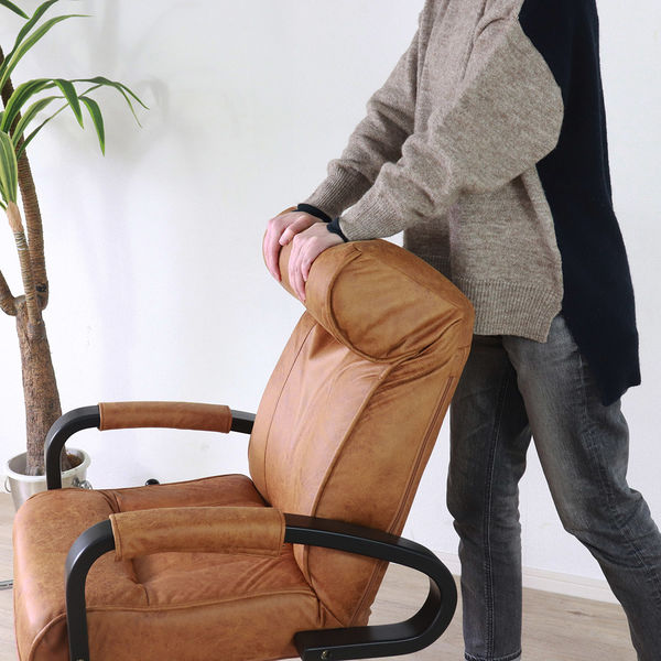 平インテリア産業 回転リクライニングチェア フレッソ2 ダークブラウン