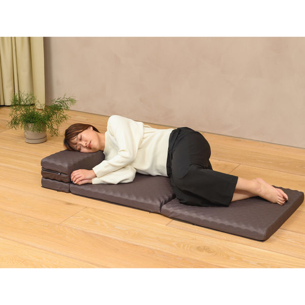 西川 ごろ寝マットスイート 五つ折り仕様 高反発ウレタン コンパクト