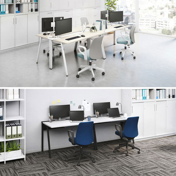 組立設置込】 コクヨ リーンデスク 平机 幅1200×奥行700×高さ720mm 脚