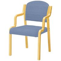 軒先渡し】オリバー 介護用チェア 肘付タイプ オリーブ/ナチュラル 高