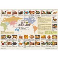 社会科・地図教材】世界の食文化地図 ポスター版 全教図 1組（直送品
