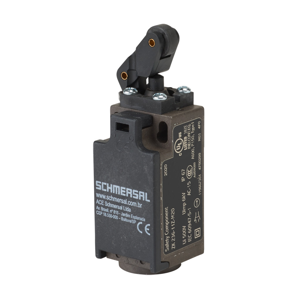 Limit Switch: one-way horizontal lever with plastic roller (PN# ZK