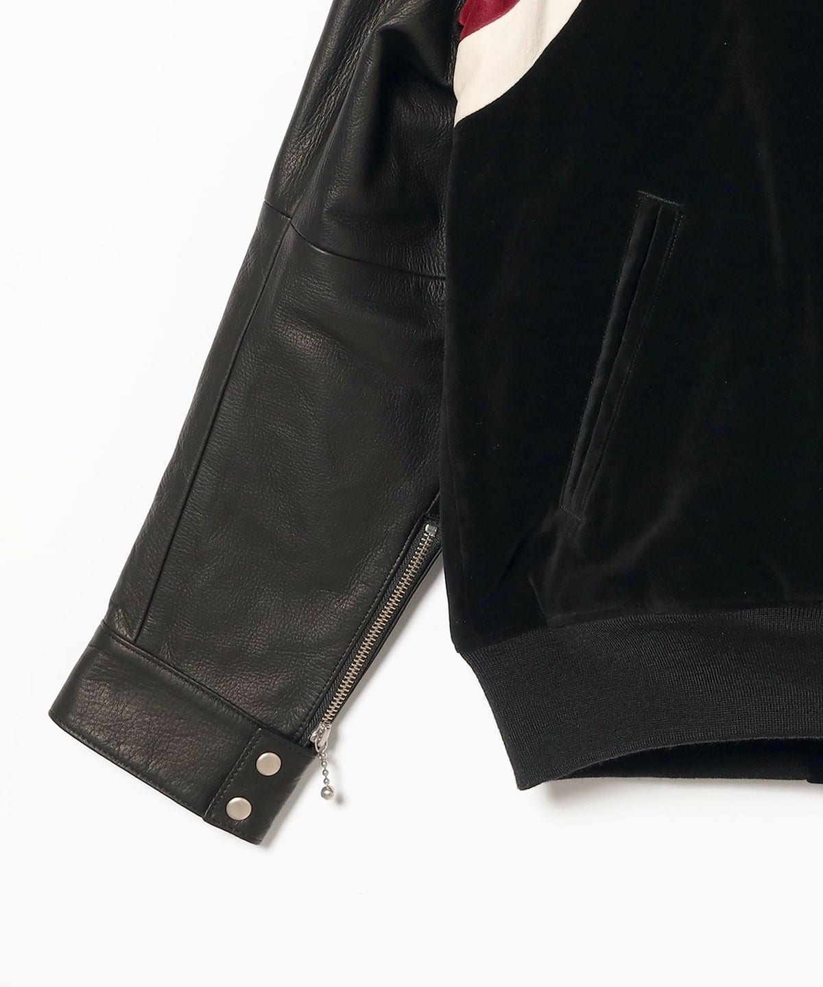 BEAMS（ビームス）△blackmeans / Stadium Jacket Black（ブルゾン