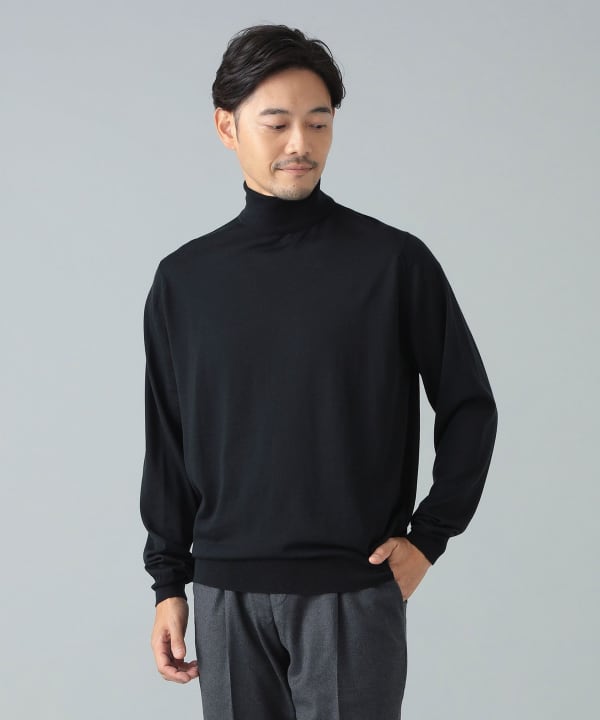 BEAMS F（ビームスF）JOHN SMEDLEY / LEVIN 30ゲージ タートルネック