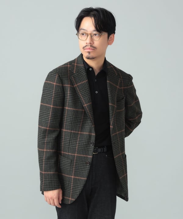 BEAMS F（ビームスF）MARLING & EVANS グレンチェック オーバーペーン