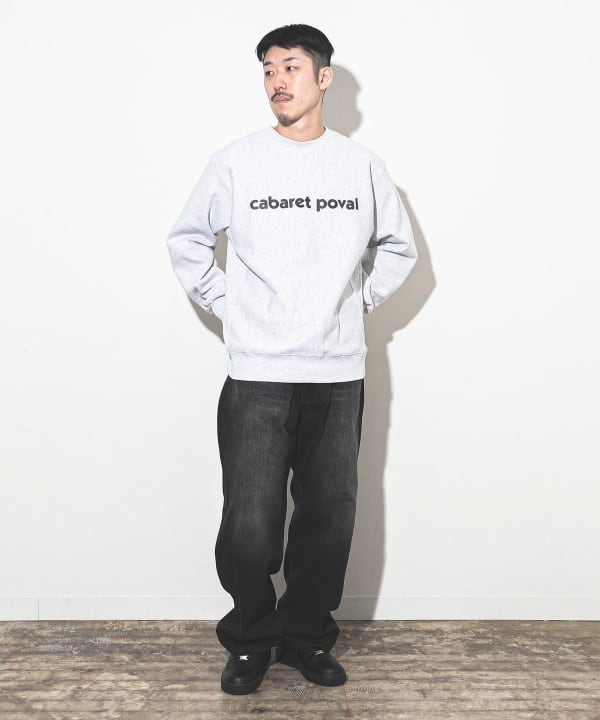 BEAMS T（ビームスT）Cabaret Poval / Logo Crewneck（トップス