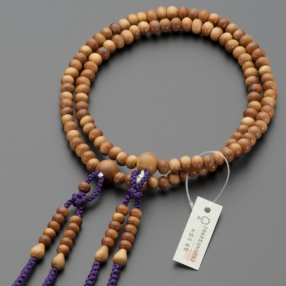 真言宗用本式数珠【女性用】 インド白檀 8寸 | 滝田商店