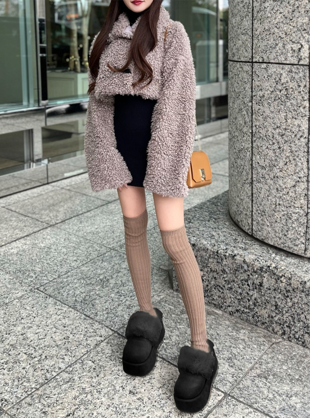 厚底ファーサボサンダル[ci487] | レディースファッション通販の