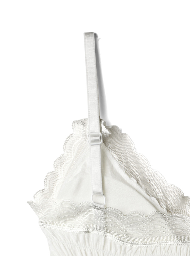 シャーリングレースフリルキャミソール[at1587] | レディース