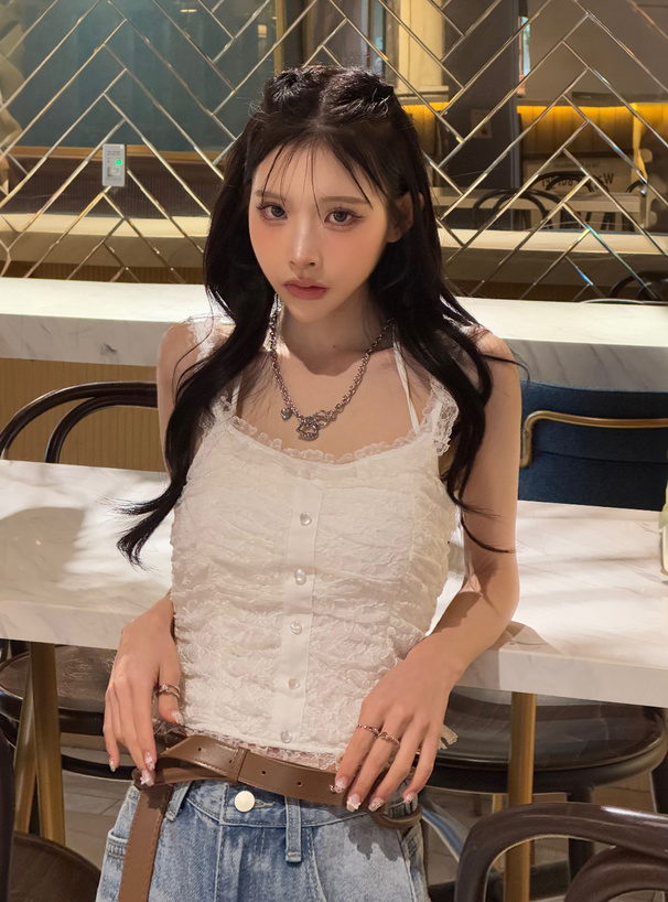 ホルターレースキャミソール[dk1478] | レディースファッション通販の