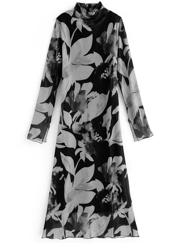 花柄シアーフレアワンピース[dk1087] | レディースファッション通販の