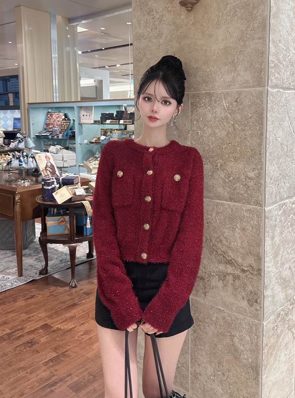 ラメフェザーカーディガン[kz618] | レディースファッション通販の