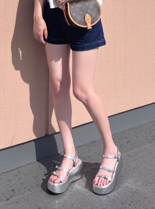 ナローストラップ厚底サンダル[zr1174] | レディースファッション通販