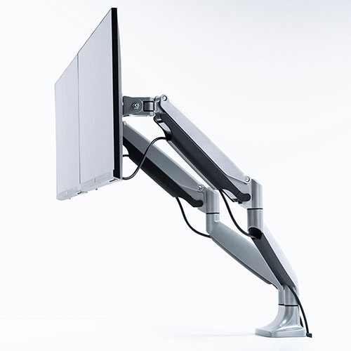 モニターアーム（2画面・デュアルディスプレイ・ガス式・高荷重・大