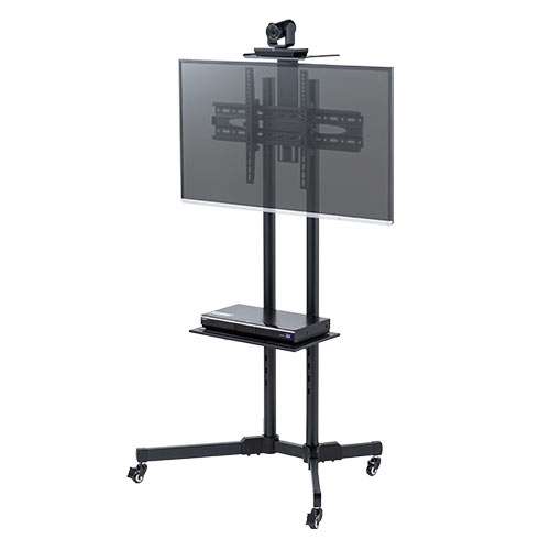 テレビスタンド｜キャスター・ハイタイプ・角度調整・65インチ対応