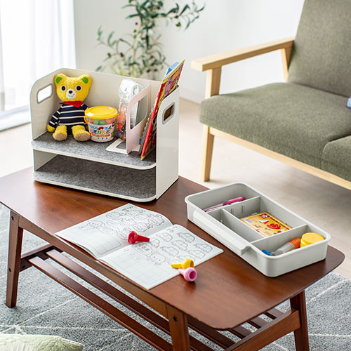 デスク上置棚 机上収納ボックス 物品棚 机上台 デスクオーガナイザー