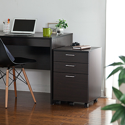 サイドワゴン（3段・キャスター付きチェスト・木製・収納・幅40cm