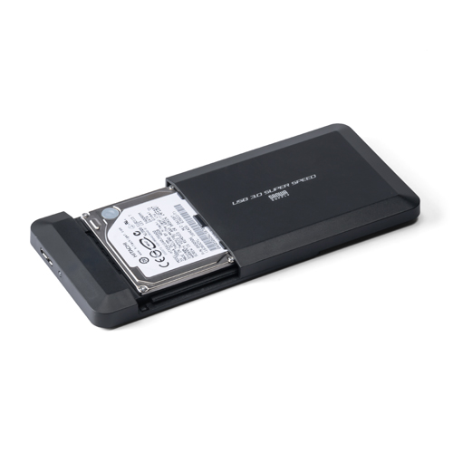 2.5インチHDDケース（USB3.0対応・SATA接続・バスパワー・SSD対応