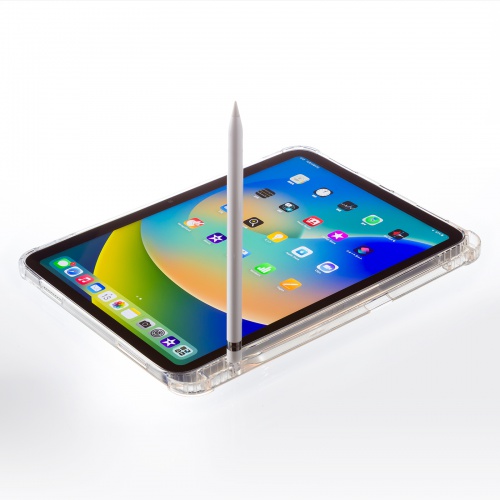 訳あり 新品】iPad10.9インチ クリアカバー(Apple Pencil収納ポケット