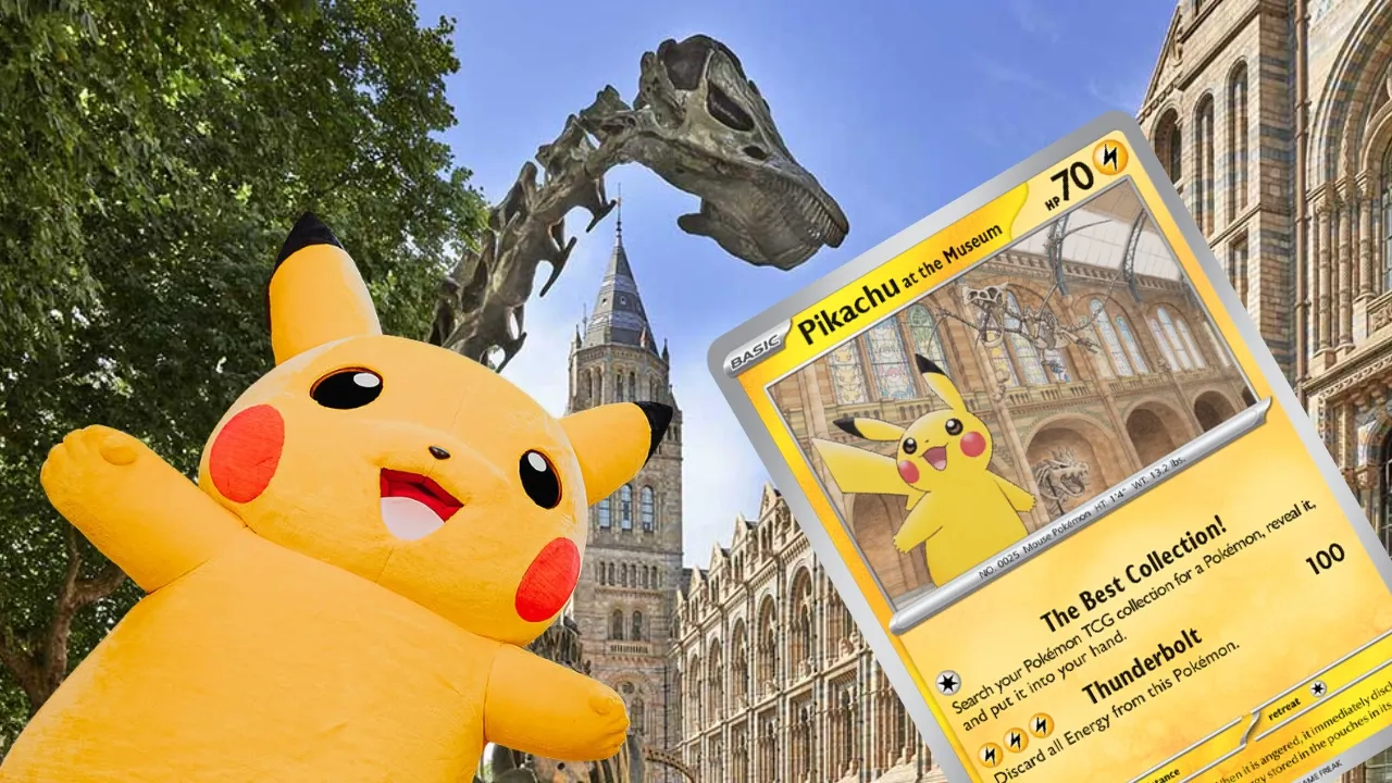 Exclusive Pikachu Promo Card Revealed for Natural History Museum x