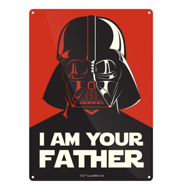 Star Wars - I Am Your Father | Collectible retro metal signs for