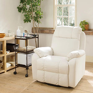 電動ラウンジチェア SHIFFON(ホワイト)｜まつげエクステ商材の松風