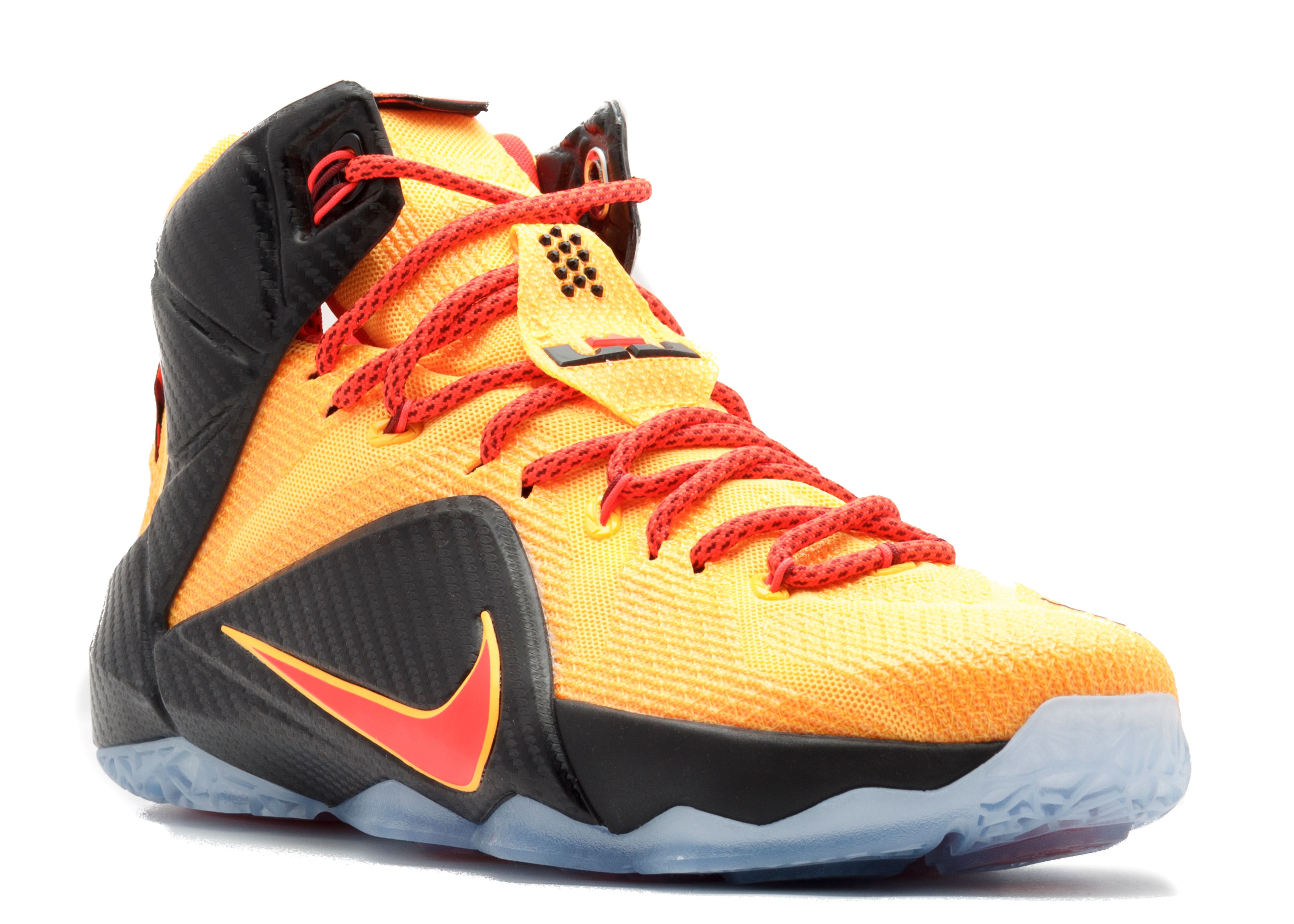 LeBron 12 'CLE' - Nike - 684593 830 - laser orange/green glow