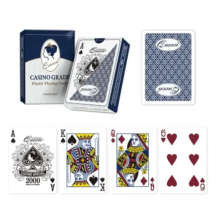 ポーカーサイズ標準インデックスカジノプラスチックトランプ - クオ
