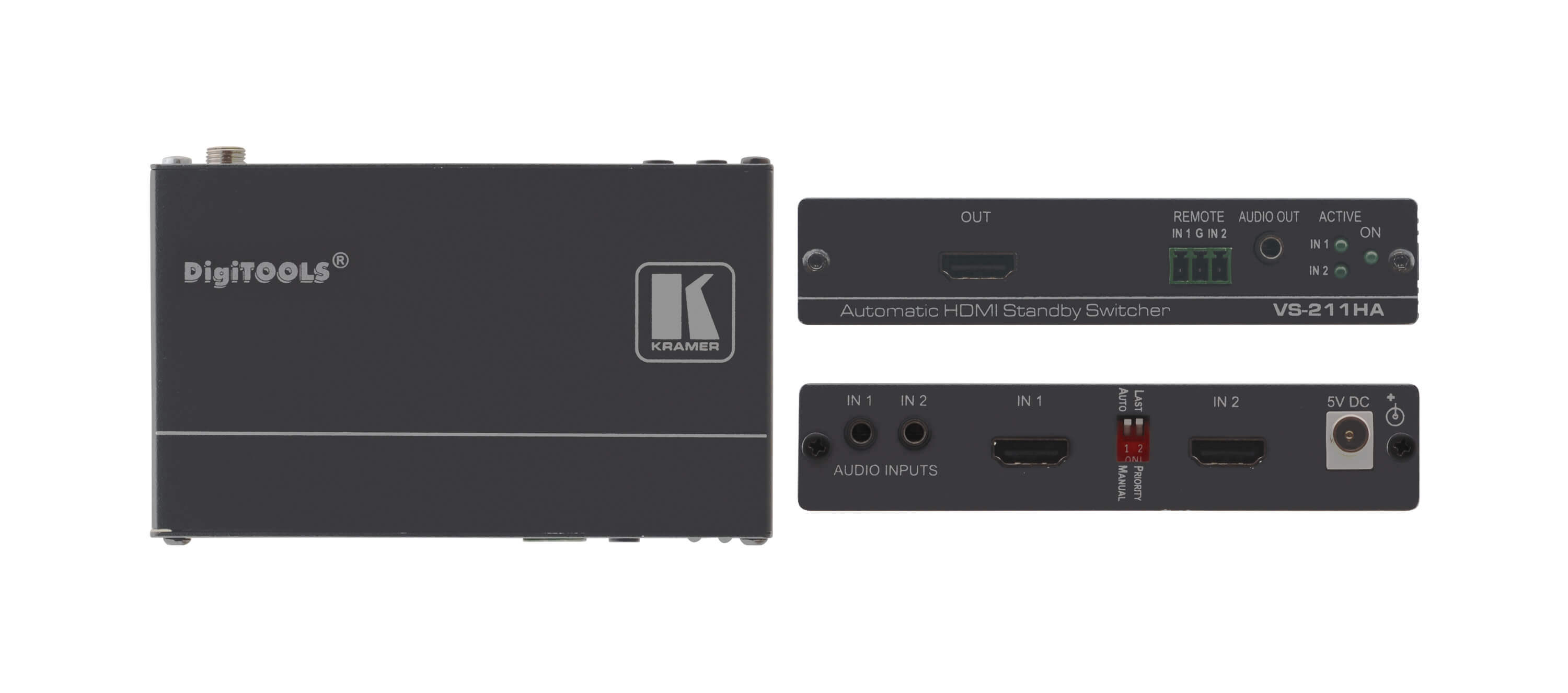 VS-211HA 2x1 HDMI Auto Switcher with Audio