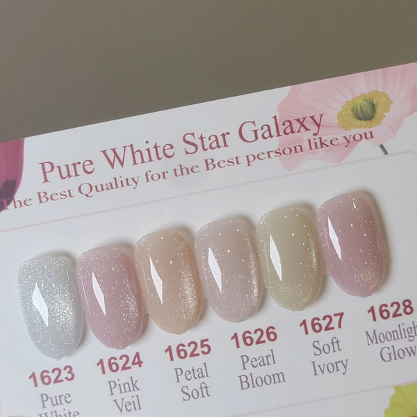 Pure White Star Galaxy Series [1623_1628] : ICEGEL