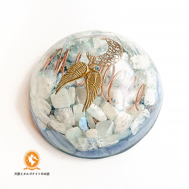 月の神秘 大天使ハニエルのオルゴナイト ムーンストーン カイヤナイト