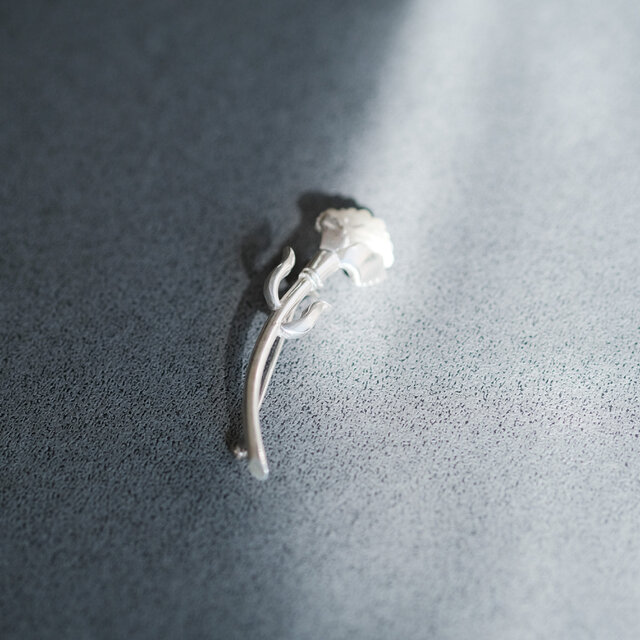 一輪 フラワー ブローチ シルバー925 | iichi 日々の暮らしを心地よく