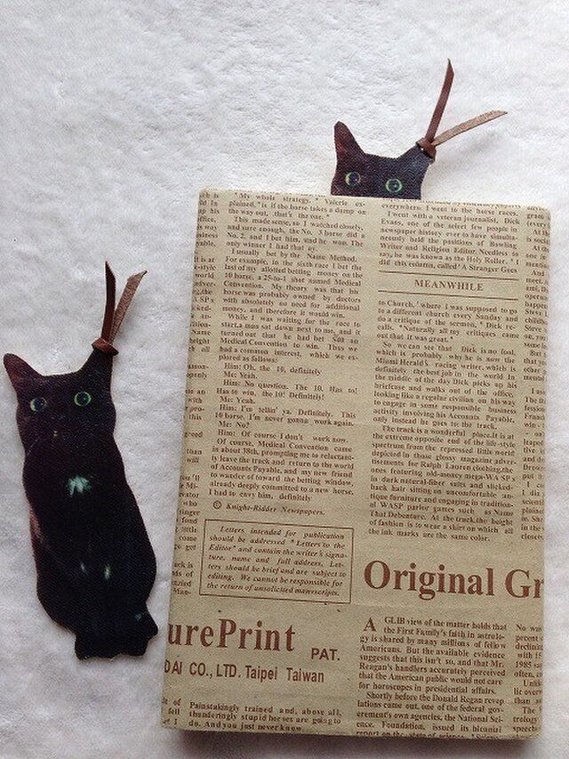 黒猫クーちゃんのブックマーク【栞】 | iichi 日々の暮らしを心地よく