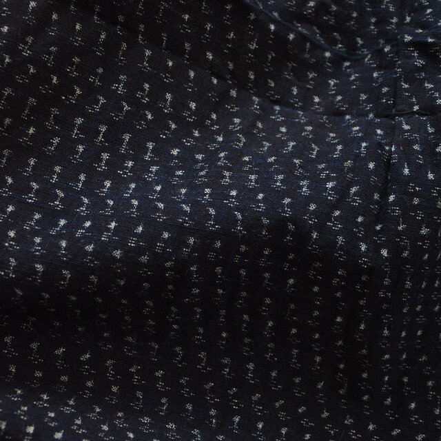 藍染 着物 書生絣風 ジャパンヴィンテージ 古着 古布 リメイク素材