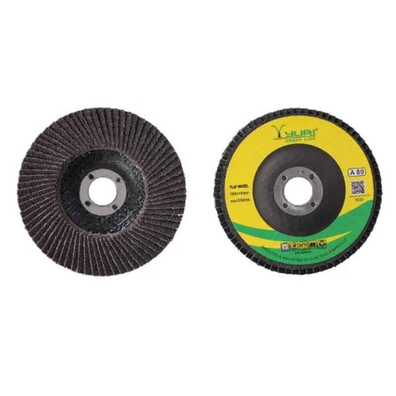 Buy Yuri Greenline A80 100x16mm Flap Disk, YURI-FD-UNK-003 (Pack