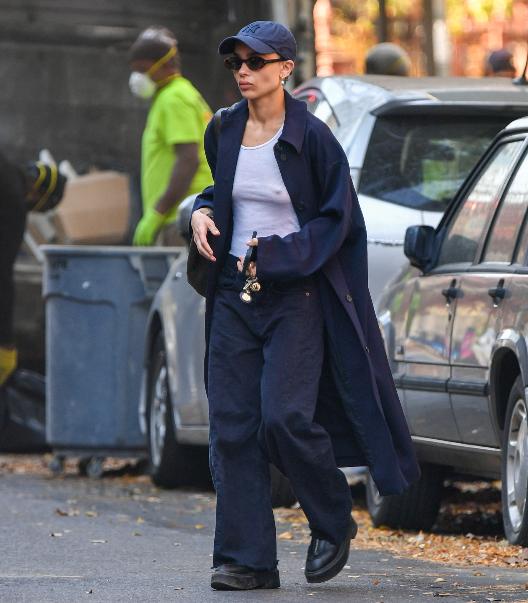 Zoë Kravitz Wore the Celeb-Loved Zip-Up Boots in NYC | Who What Wear