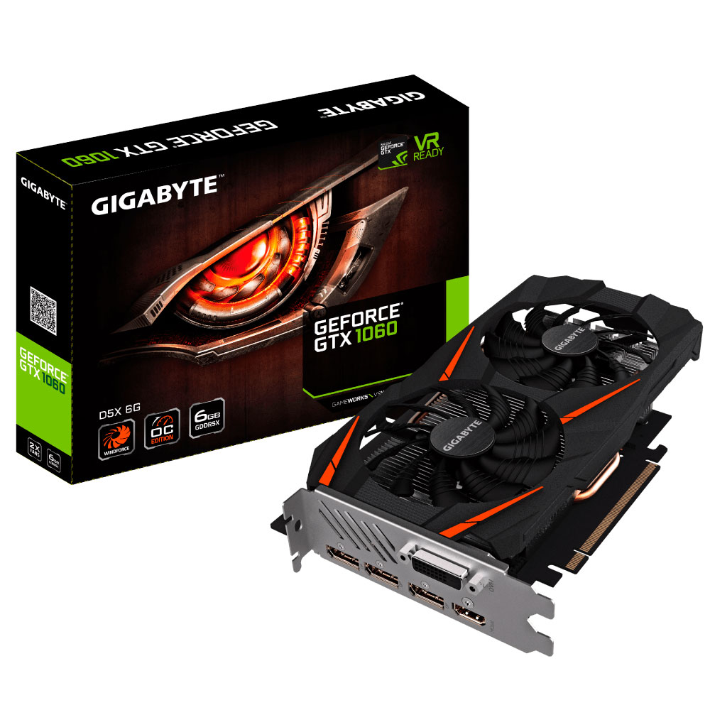 Gigabyte Drops Three New GTX 1060 6GB GDDR5X Graphics Cards