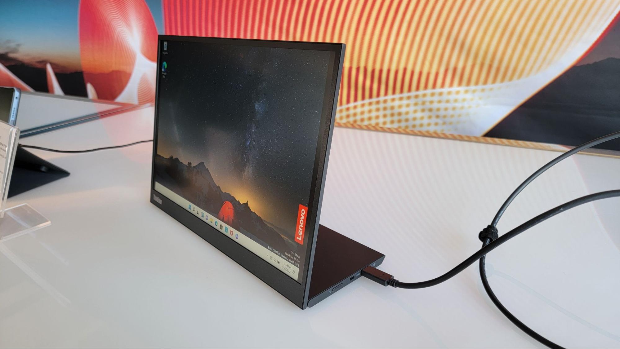 Lenovo ThinkVision M14 モニター 保証25年11月 Lenovo ThinkVision