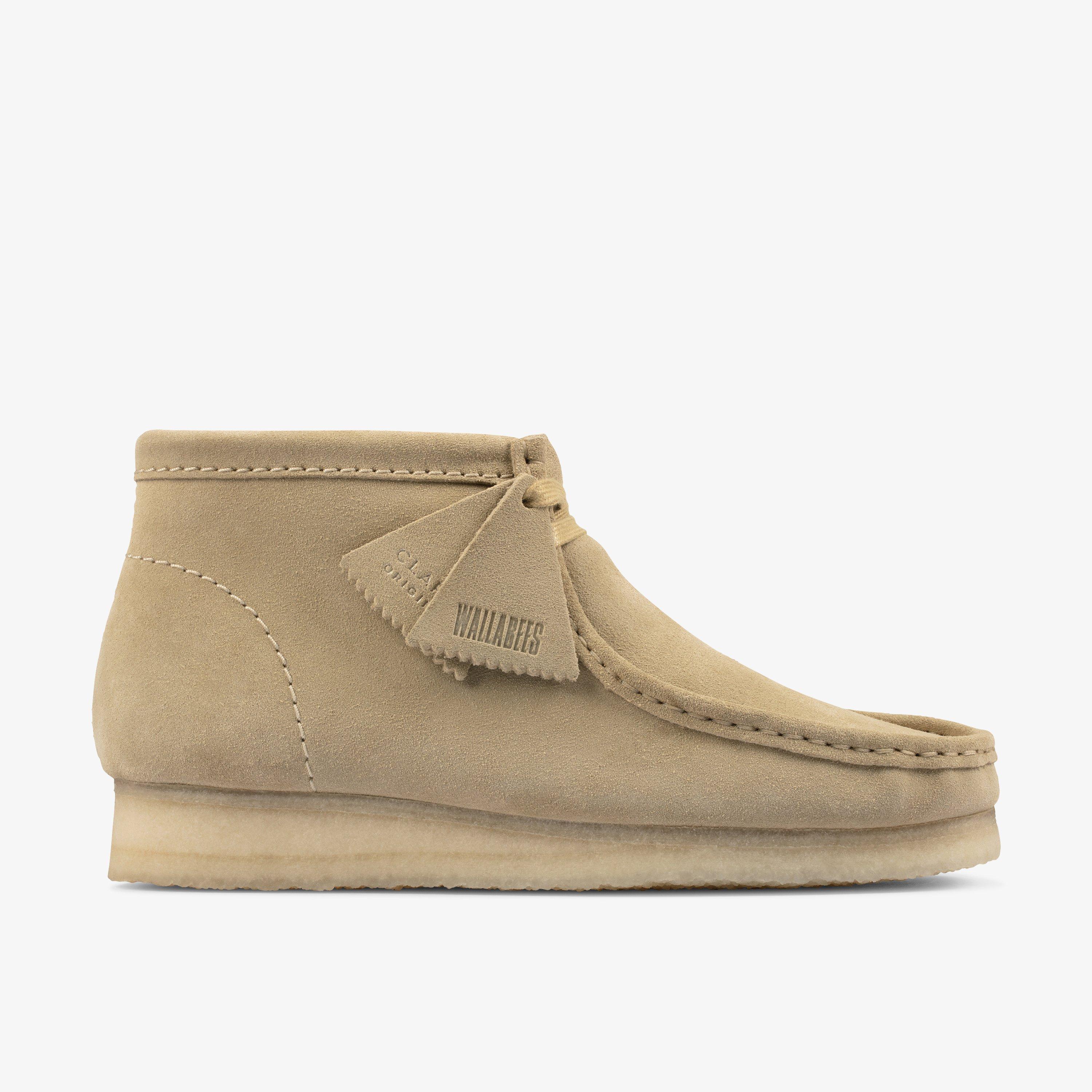 MENS Wallabee Boot Maple Suede Boots | Clarks CA
