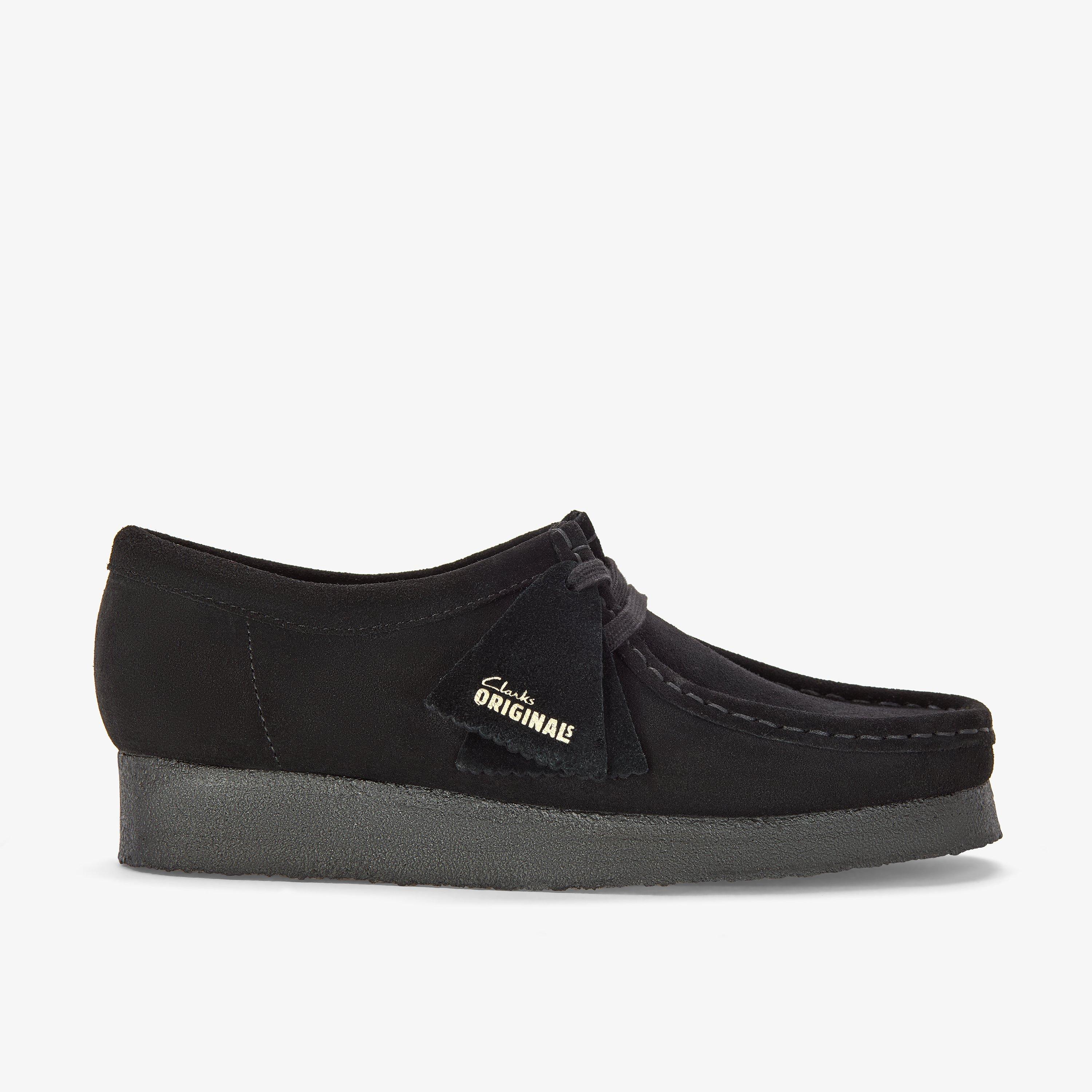 Men's Wallabee™ Black Leather Shoes | Clarks