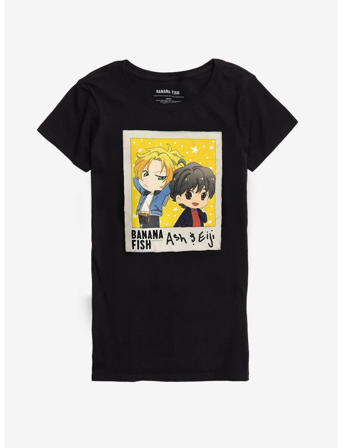 Banana Fish Ash & Eiji Chibi Photo Boyfriend Fit Girls T-Shirt Hot