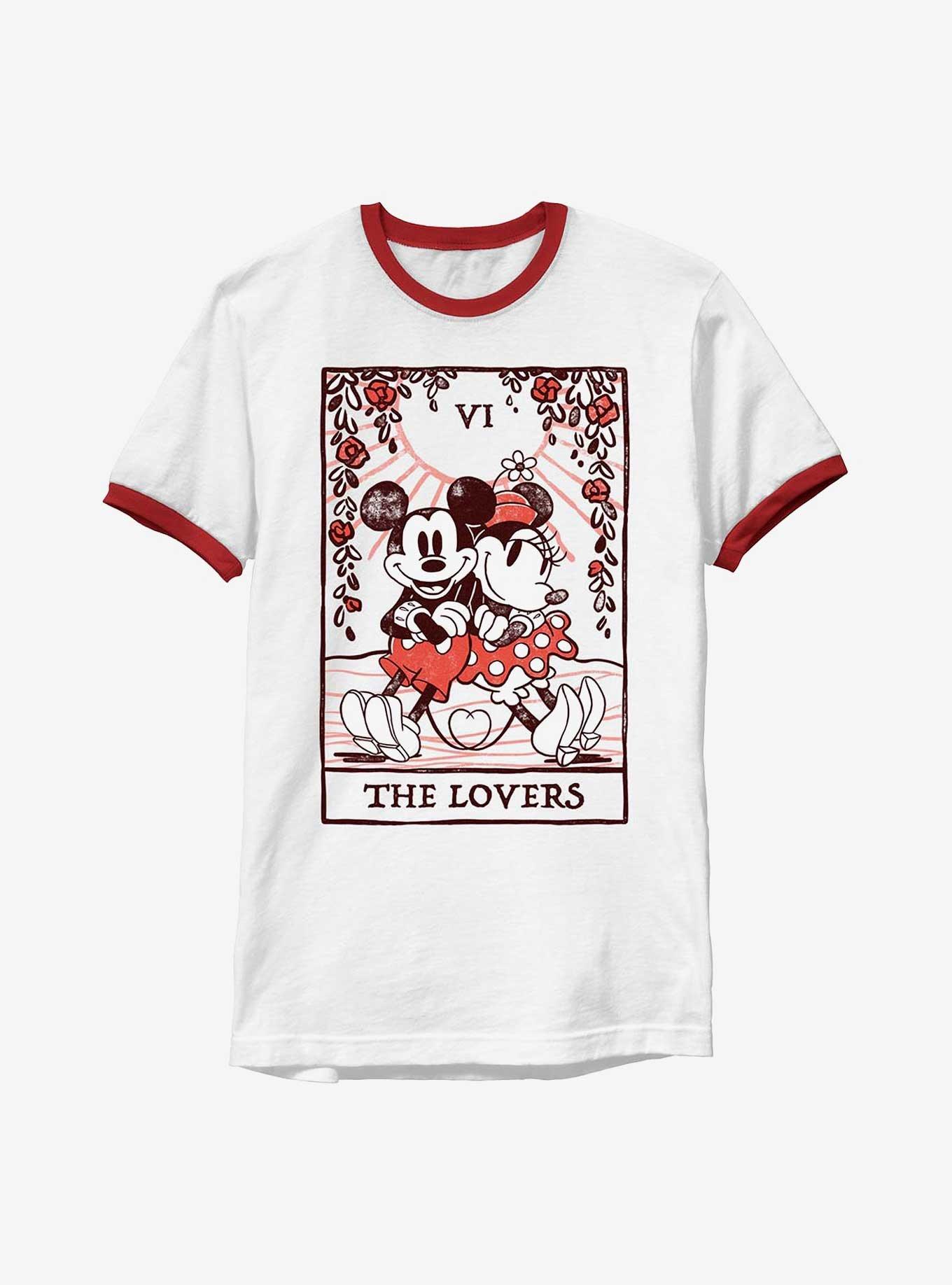 Disney Mickey Mouse & Minnie Mouse The Lovers Ringer T-Shirt