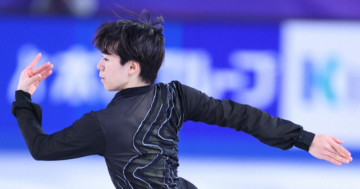 リンクサイド：男子SP2位の鍵山優真 「練習で変なこけかたして…」GP