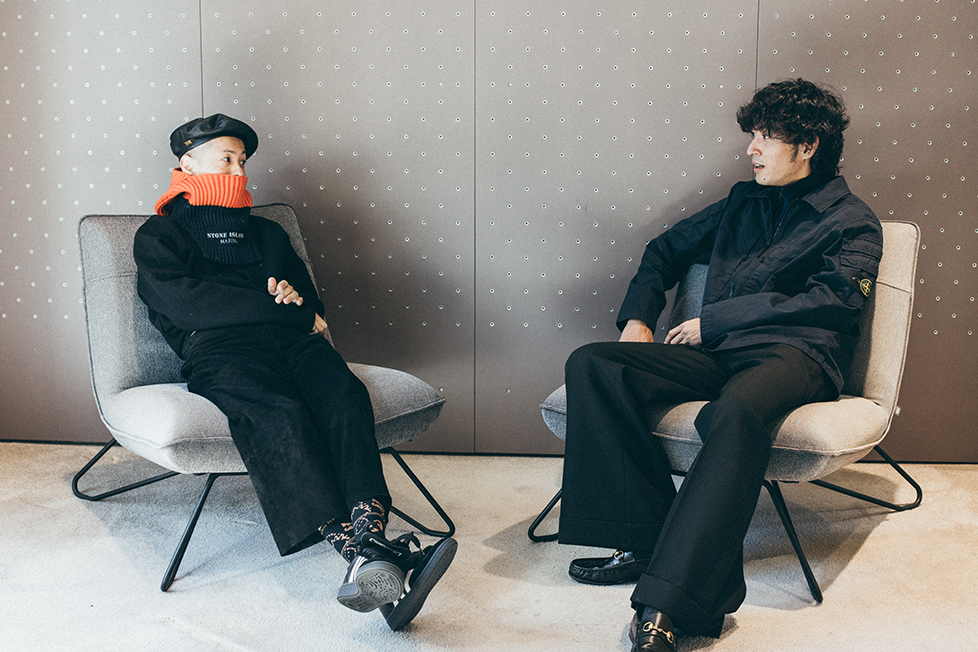 上杉柊平とTEPPEIに聞く、30代のリアルなスタイル、洋服、STONE ISLAND