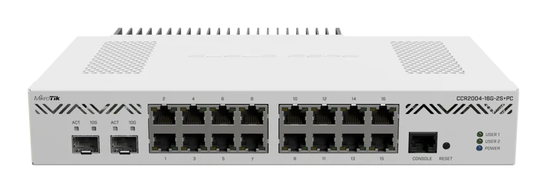 MikroTik · CCR2004-16G-2S+PC