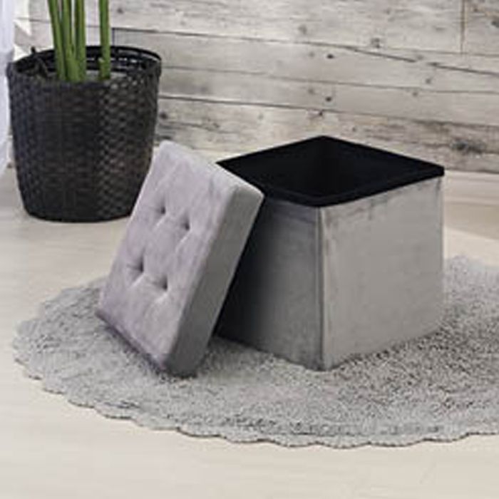 コンパクト収納スツール M1-CDS3GRY-Kの通販｜ファブリックケース