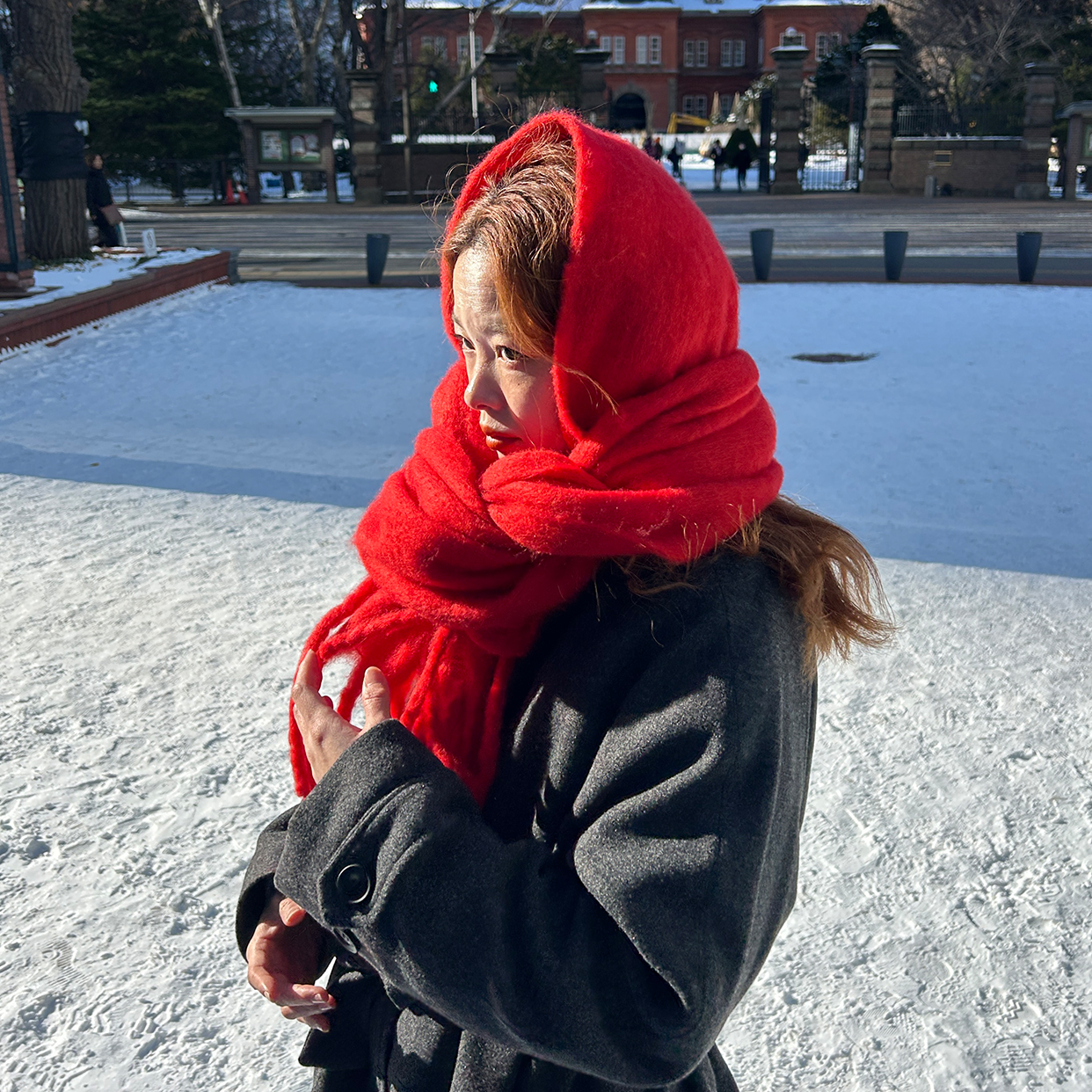 プレーンロングヘアリーマフラー | ファッション通販サイト NUGU