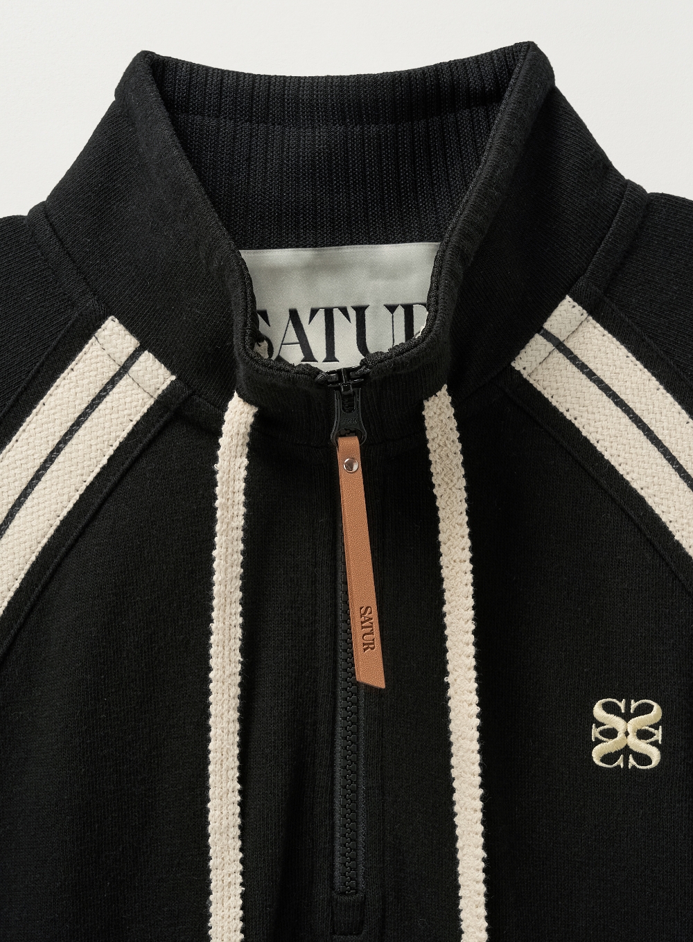 Lawton Half Zip-up Sweatshirt - Black | ファッション通販サイト NUGU