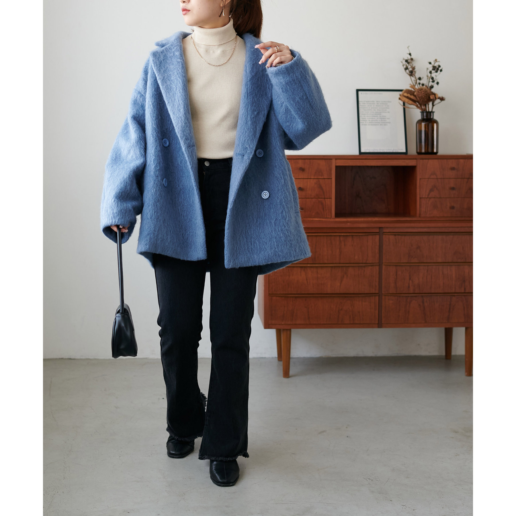 WEB限定】シャギーミドルコート | ファッション通販サイト NUGU