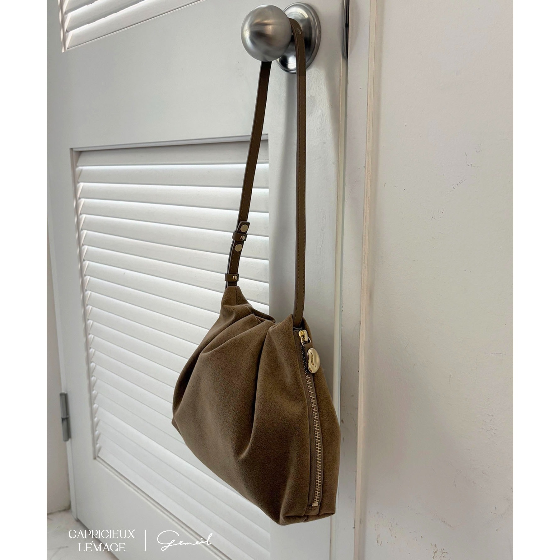 LE'MAGE×gemeilコラボ】スエードワンハンドルバッグ | ファッション